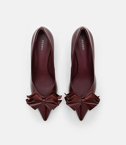 Stella Heel Pumps - Wine