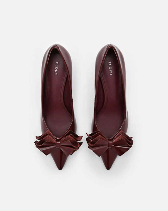 Stella Heel Pumps - Wine