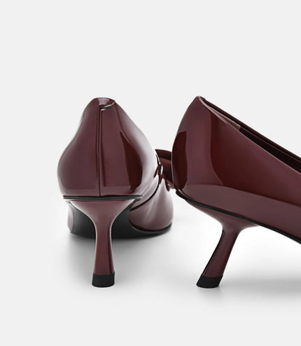 Stella Heel Pumps - Wine