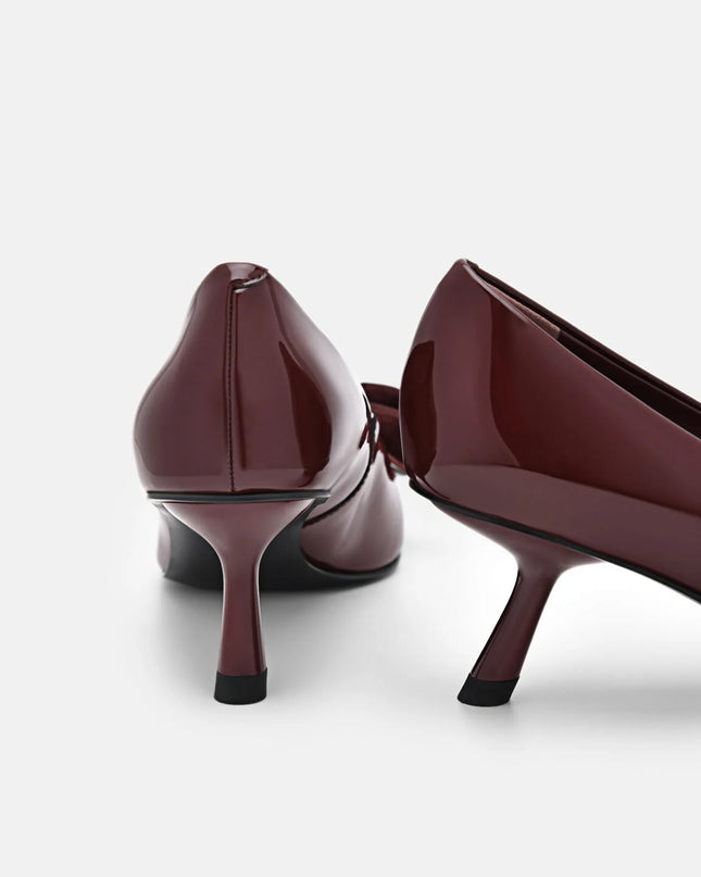 Stella Heel Pumps - Wine