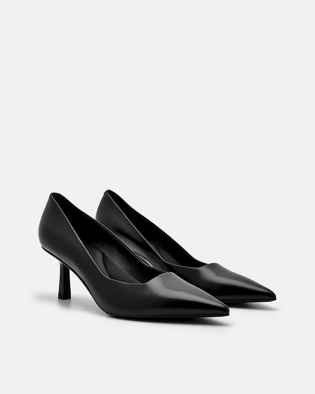 PEDRO Studio Kathy Leather Heel Pumps - Black