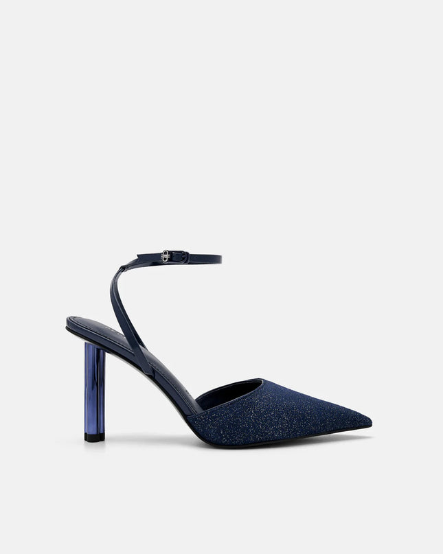 PEDRO Icon Leather Heel Pumps - Dark Purple