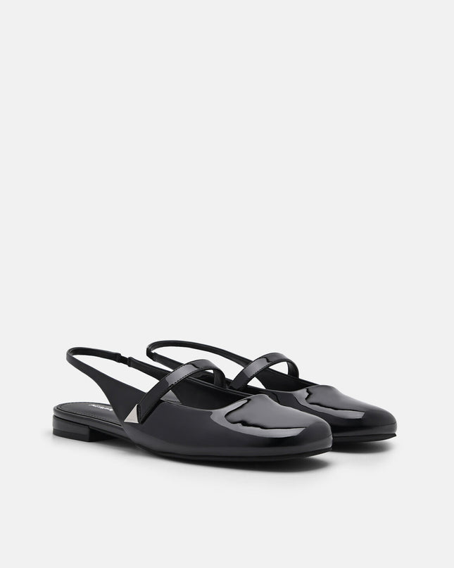 Tria Slingback Mules - Black