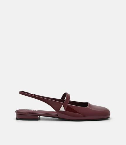 Tria Slingback Mules - Wine