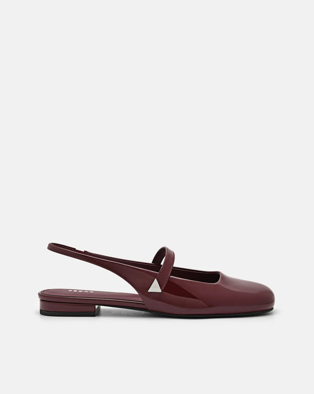 Tria Slingback Mules - Wine