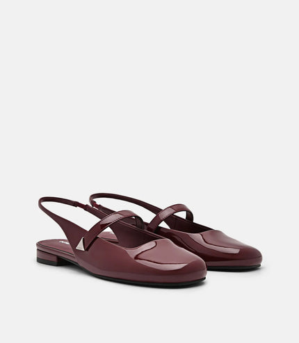 Tria Slingback Mules - Wine