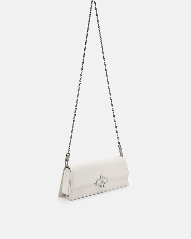 PEDRO Icon Leather Clutch Bag - Chalk