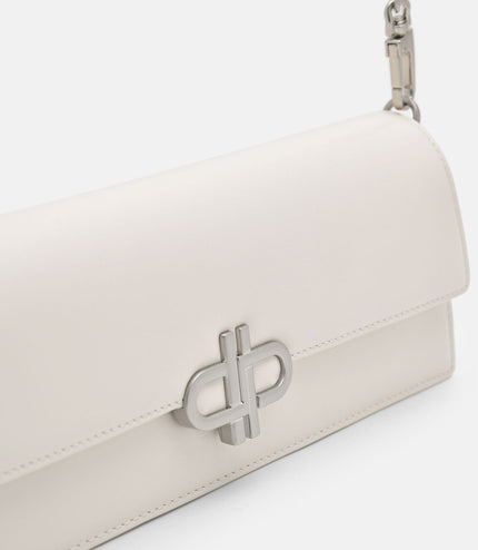 PEDRO Icon Leather Clutch Bag - Chalk