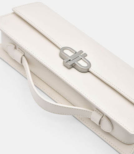 PEDRO Icon Leather Clutch Bag - Chalk