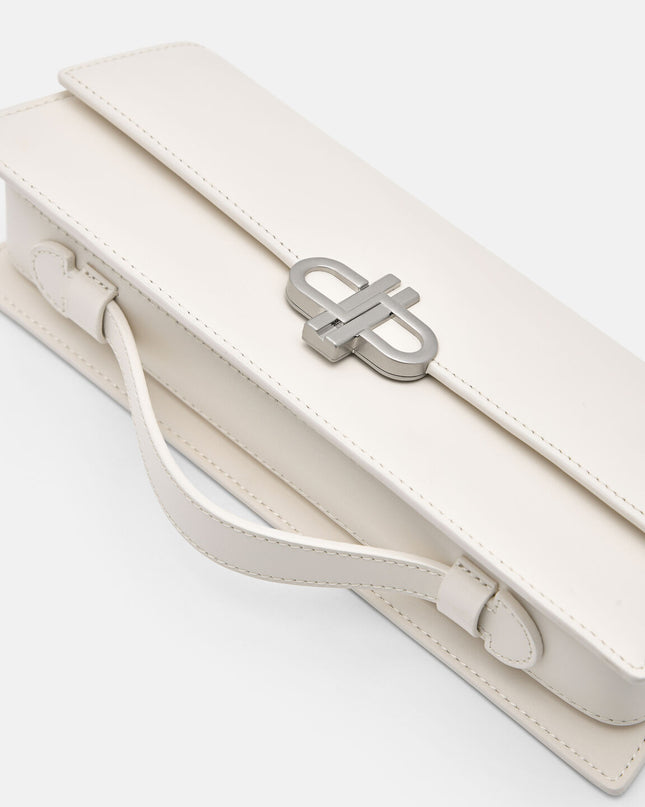 PEDRO Icon Leather Clutch Bag - Chalk