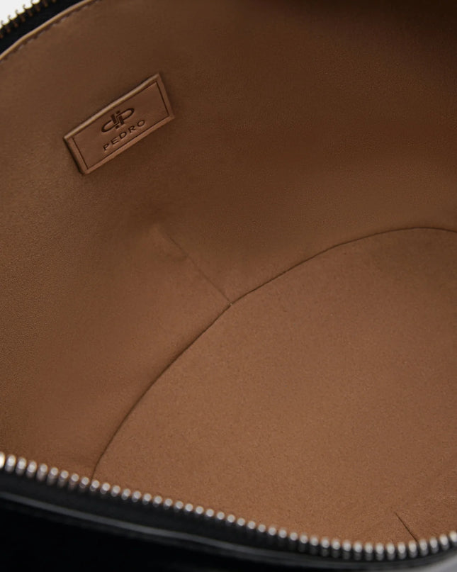 PEDRO Icon Leather Hobo Bag - Black