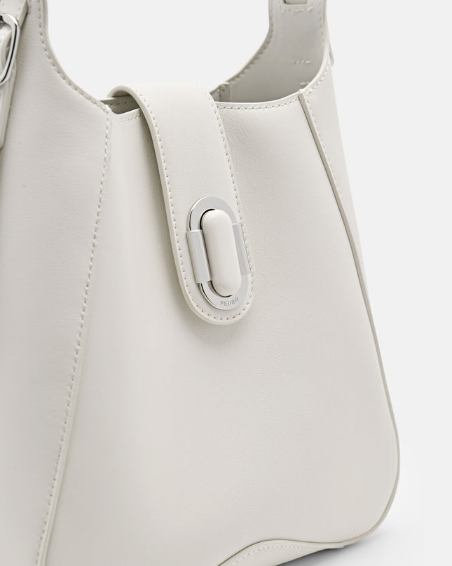 PEDRO Studio Rift Leather Hobo Bag - Chalk