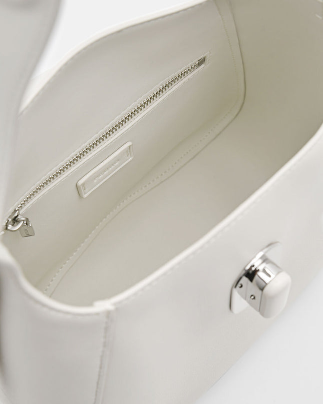 PEDRO Studio Rift Leather Hobo Bag - Chalk