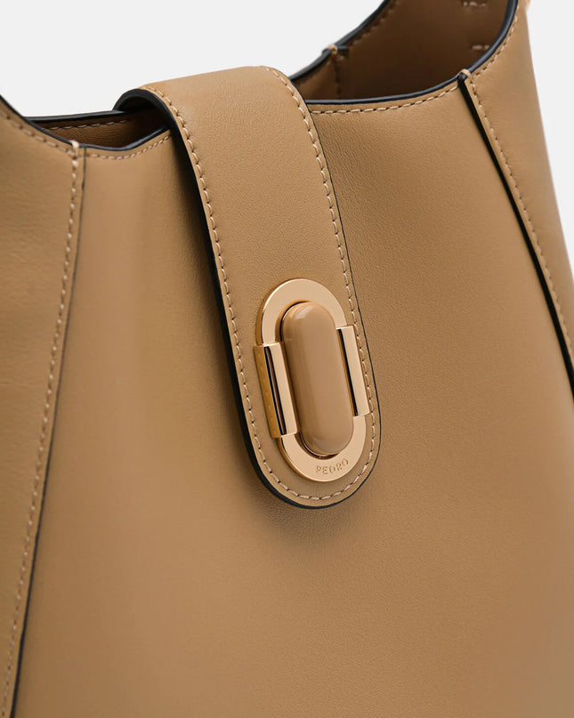 PEDRO Studio Rift Leather Hobo Bag - Sand