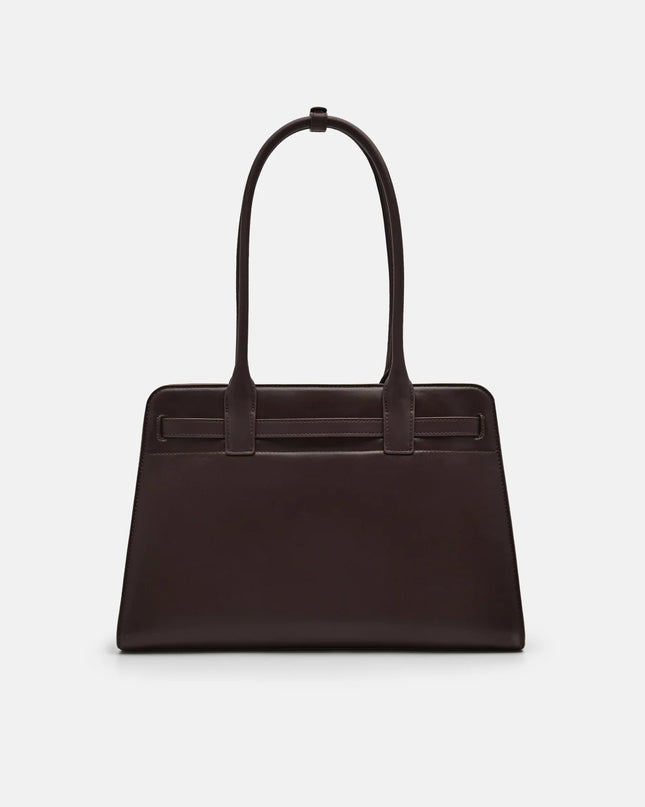 PEDRO Studio Phoebe Leather Tote Bag - Dark Brown