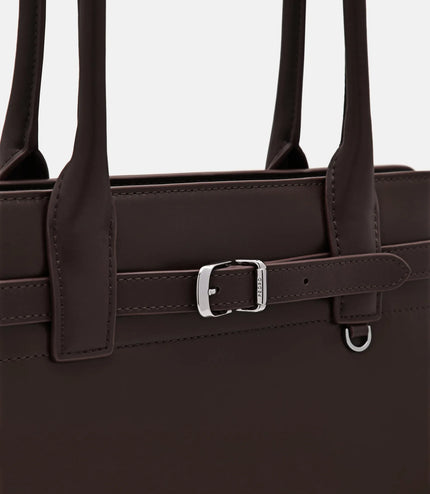 PEDRO Studio Phoebe Leather Tote Bag - Dark Brown