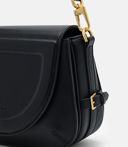 Edita Mini Shoulder Bag - Black