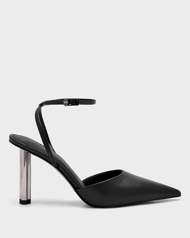 PEDRO Icon Leather Heel Pumps - Black