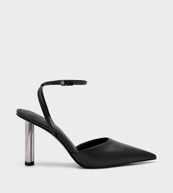 PEDRO Icon Leather Heel Pumps - Black