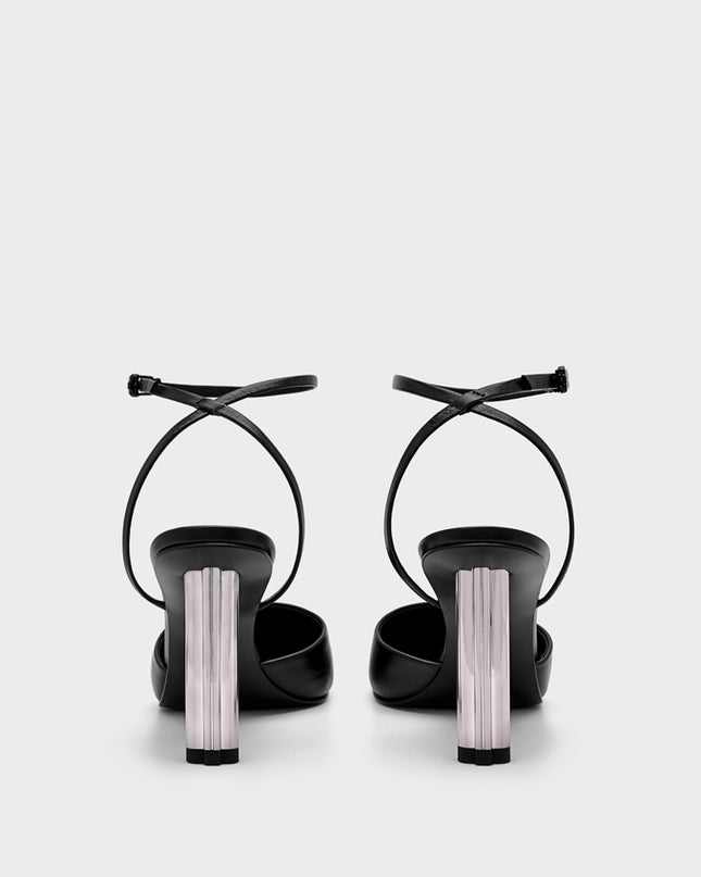 PEDRO Icon Leather Heel Pumps - Black