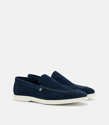 Oliver Leather Loafers - Navy