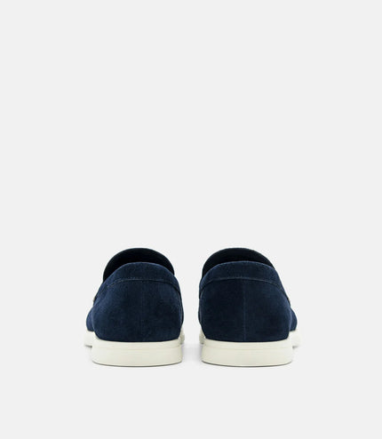 Oliver Leather Loafers - Navy