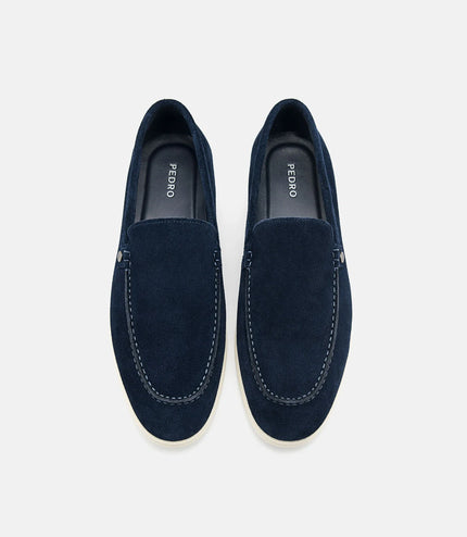 Oliver Leather Loafers - Navy