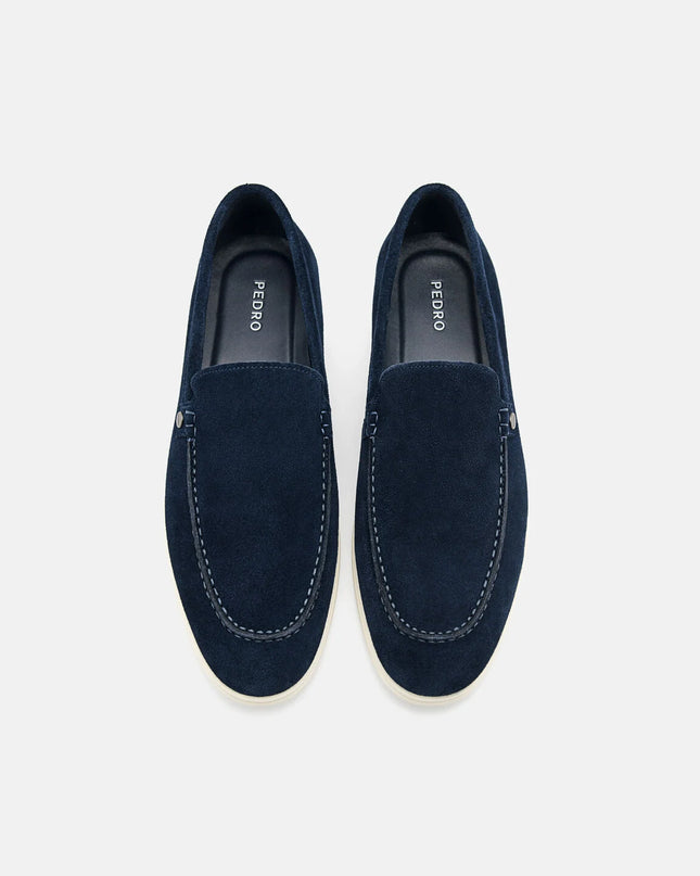 Oliver Leather Loafers - Navy