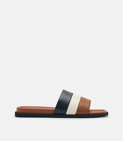 Banded Slide Sandals - Multi