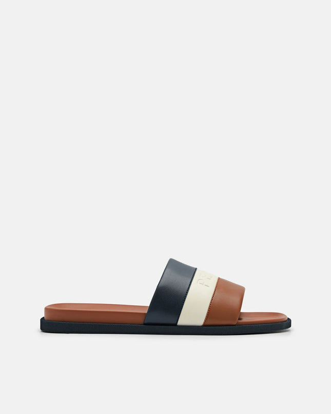 Banded Slide Sandals - Multi