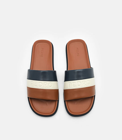Banded Slide Sandals - Multi