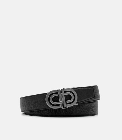 PEDRO Icon Tumbled Leather Automatic Belt - Black