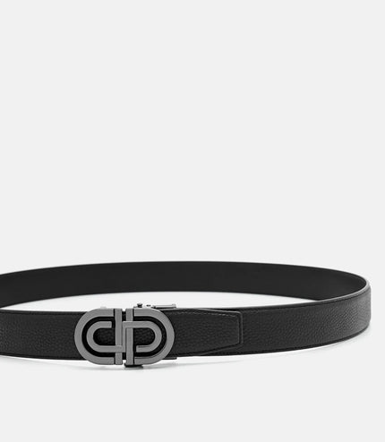 PEDRO Icon Tumbled Leather Automatic Belt - Black