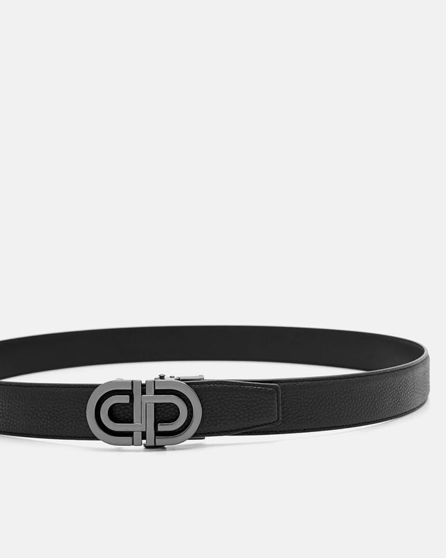 PEDRO Icon Tumbled Leather Automatic Belt - Black