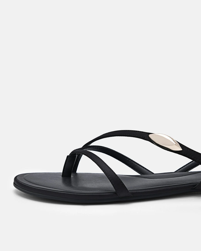Strappy Slingback Sandals - Black