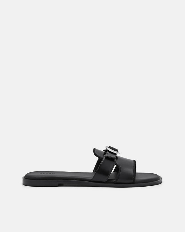 Bridget Slide Sandals - Black