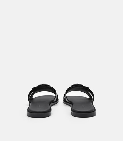 Bridget Slide Sandals - Black