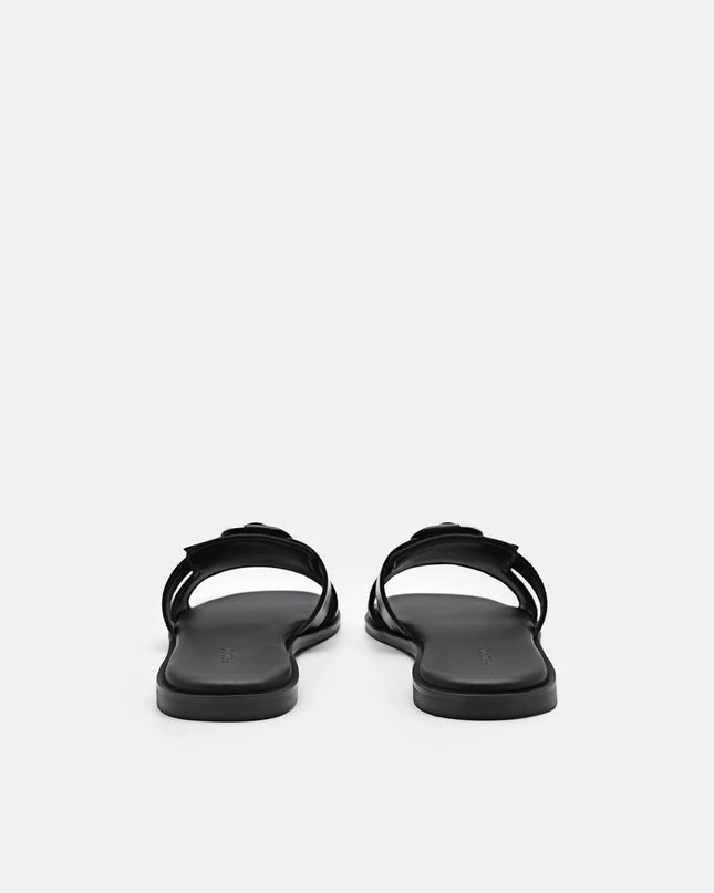 Bridget Slide Sandals - Black