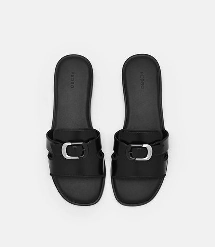 Bridget Slide Sandals - Black