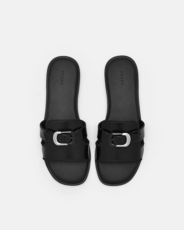 Bridget Slide Sandals - Black