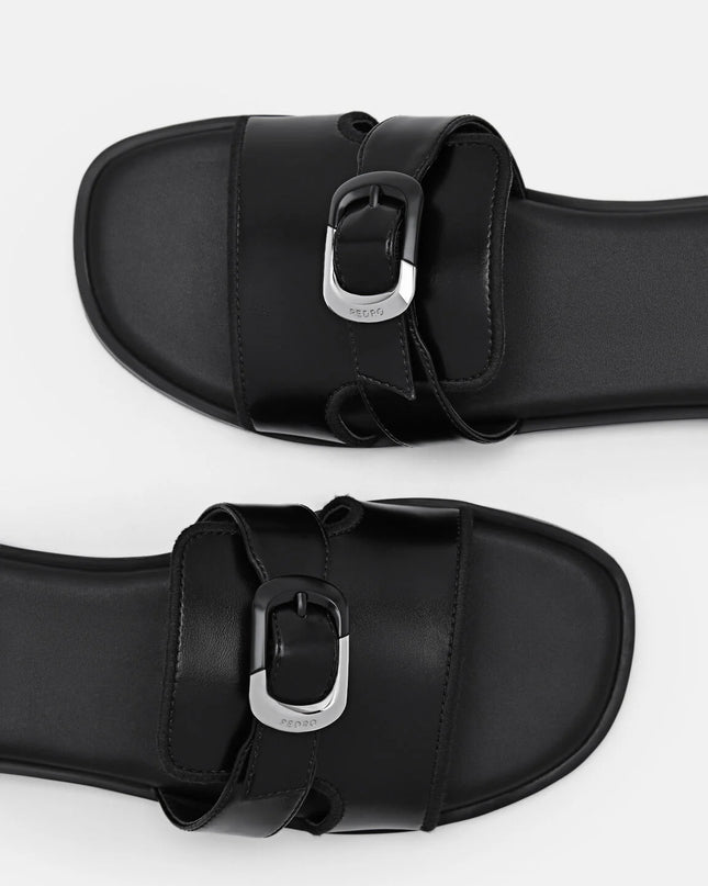 Bridget Slide Sandals - Black
