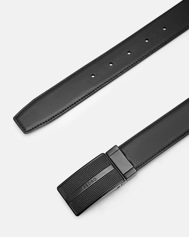 Reversible Leather Tang Belt