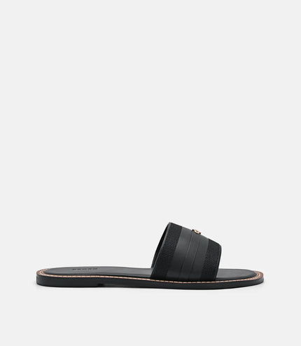 Icon Slide Sandals - Black