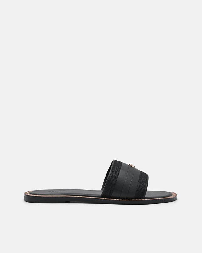 Icon Slide Sandals - Black