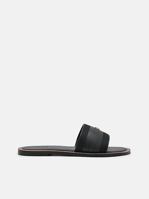 Icon Slide Sandals - Black