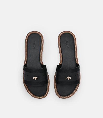 Icon Slide Sandals - Black