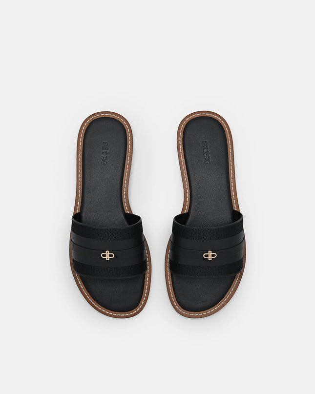Icon Slide Sandals - Black