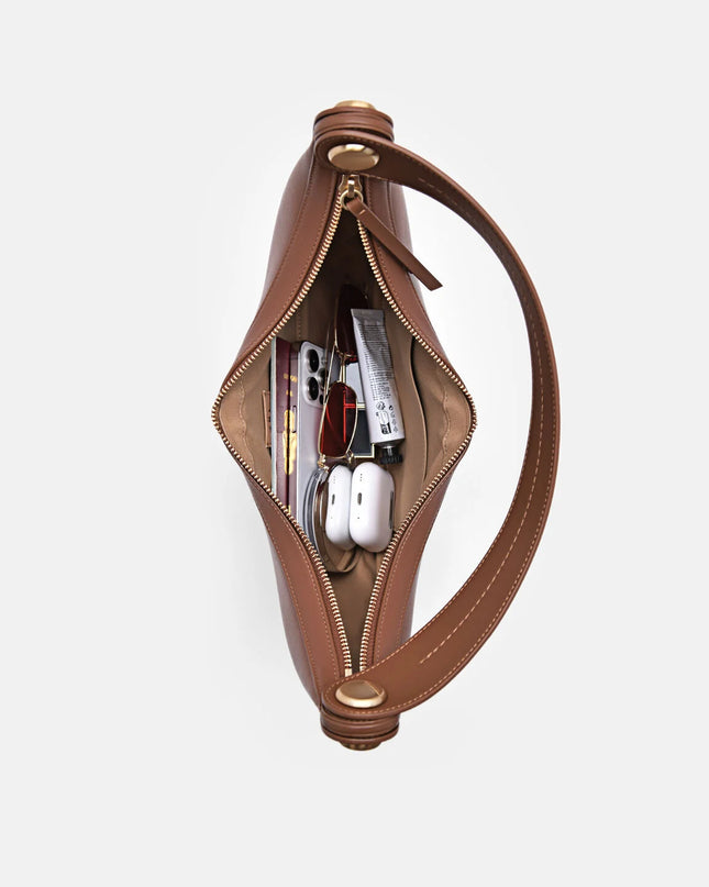 PEDRO Icon Leather Shoulder Bag - Brown