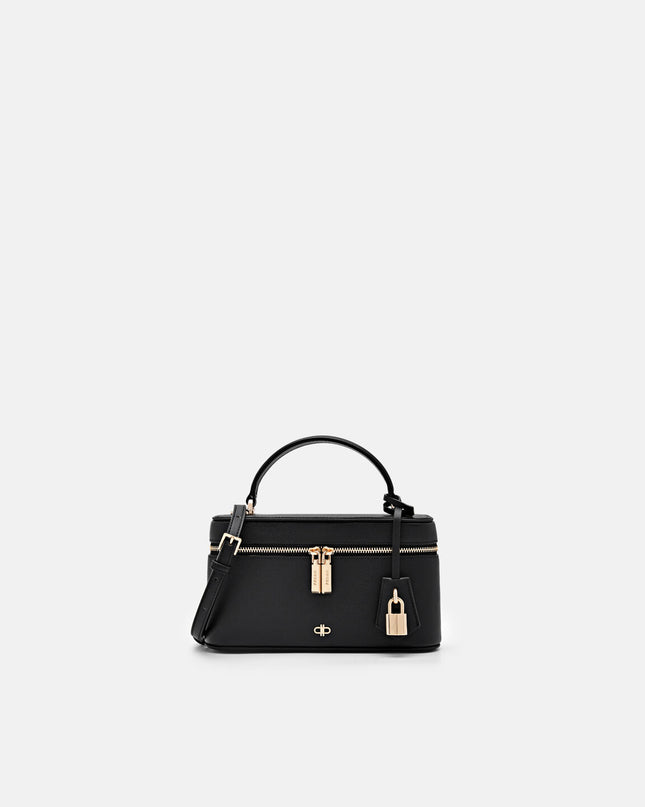 Ari Leather Shoulder Bag - Black