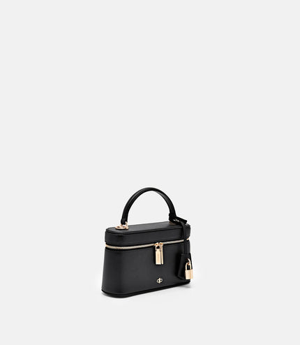 Ari Leather Shoulder Bag - Black